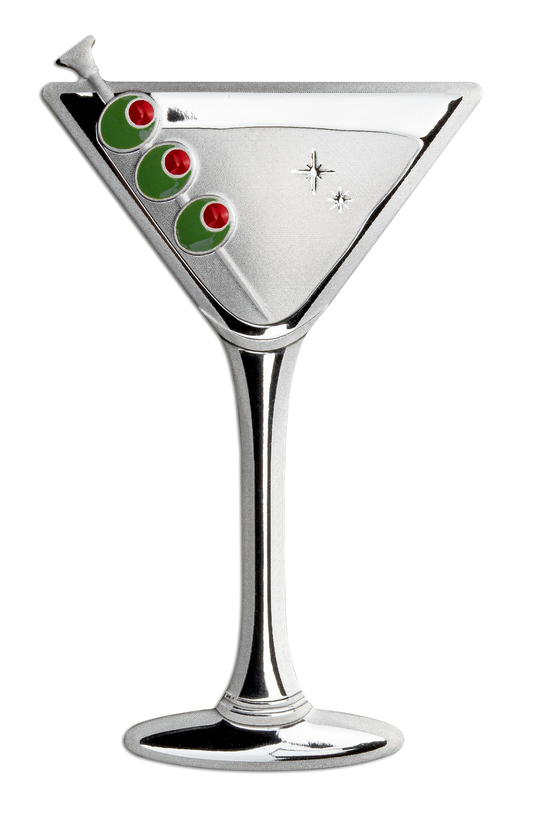 2023 Samoa Cocktail Martini Shaped 10g Silver Coin