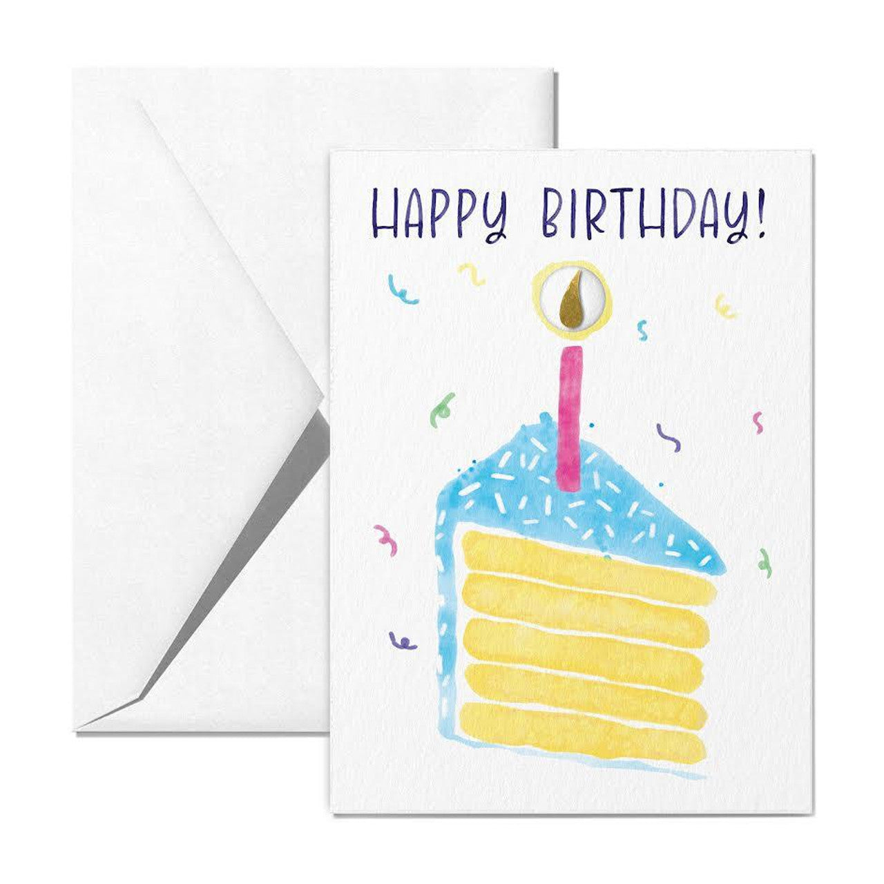 Birthday Card 100mg (0.1g) Gold Foil