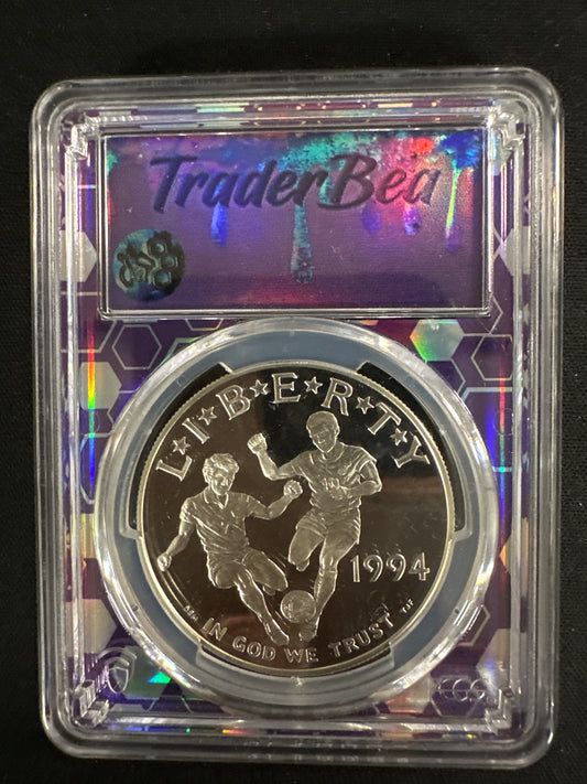 1994-s World Cup - Soccer - Silver Dollar ($1) - Pcgs PR69DCAM