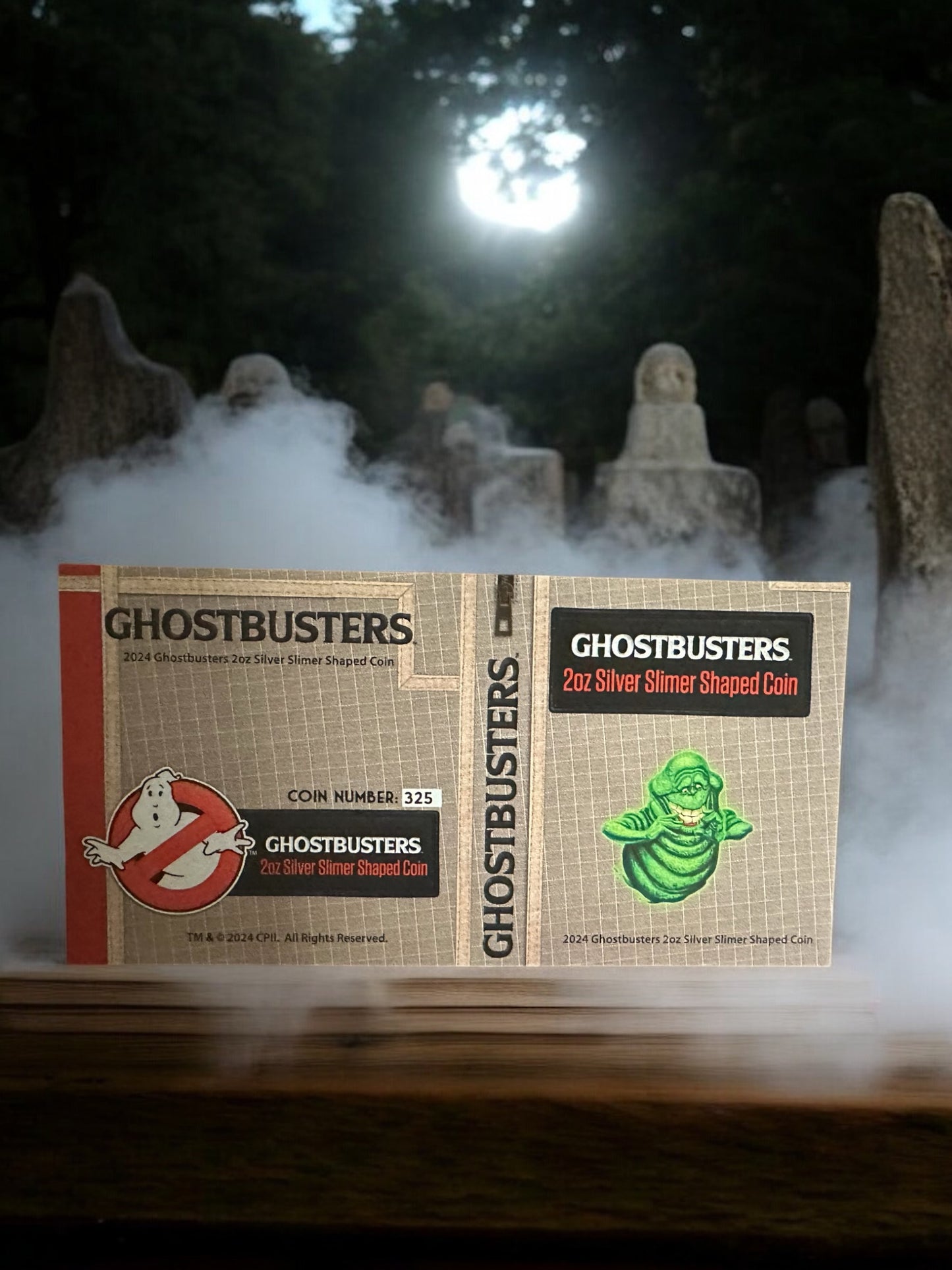 2024 Niue Ghostbuster Slimer Shaped 2 oz Silver Coin