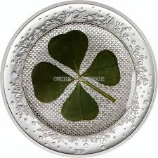 2024 Palau $5 1-oz Silver Four-Leaf Clover “Ounce of Luck” Proof