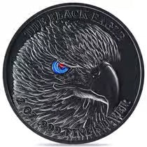 2024 Chad 2 oz Silver Black Eagle High Relief Coin