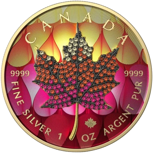 2022 Canadian Maple Leaf, Bejeweled Leaf Seasons: September Edition