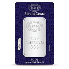 IGR 100 Gram Silver Bar