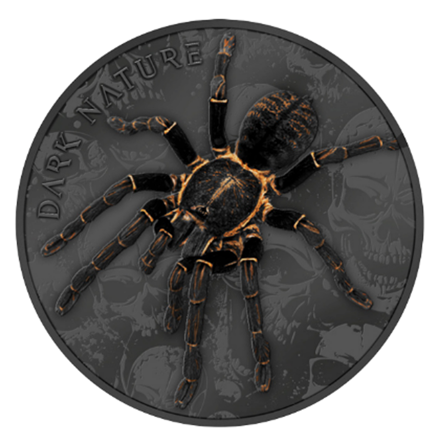 2023 Palau Dark Nature Thai Black Tarantula 3 oz Silver Coin