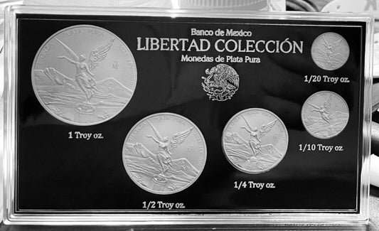 2023 Mexico Libertad 5-Coin 1.90 oz Silver Set