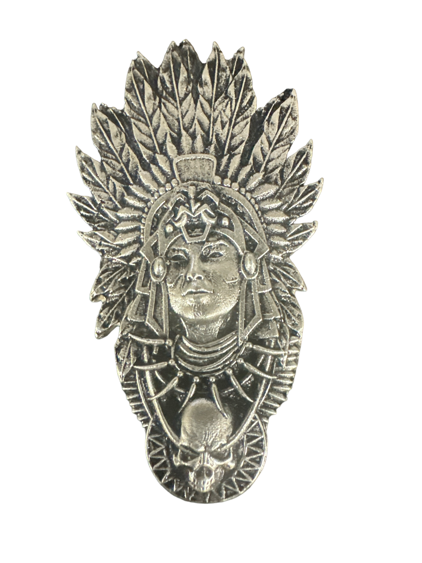 America Aztec Indian Hand Poured High Relief 3+ oz