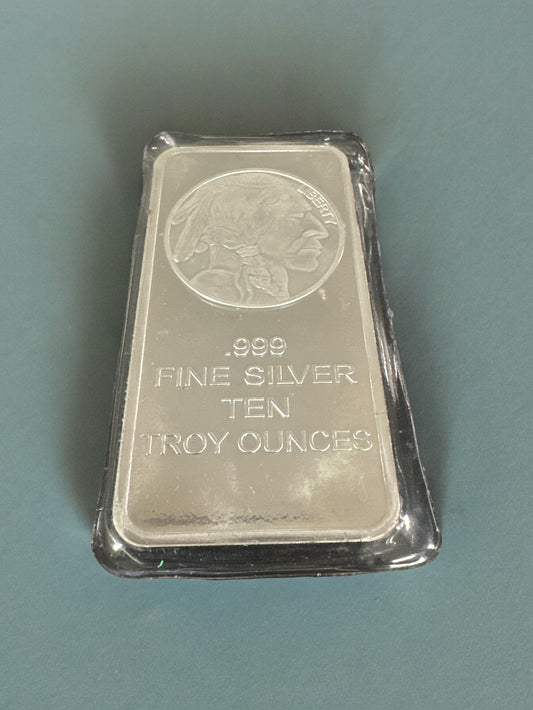 10 oz Buffalo Replica Silver Bar