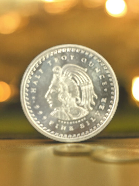 Aztec Calendar 1/2 oz. Silver Round