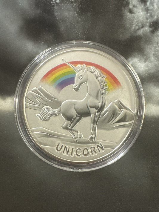 2023 1 oz Colorized Fiji Silver Unicorn Coin (BU)