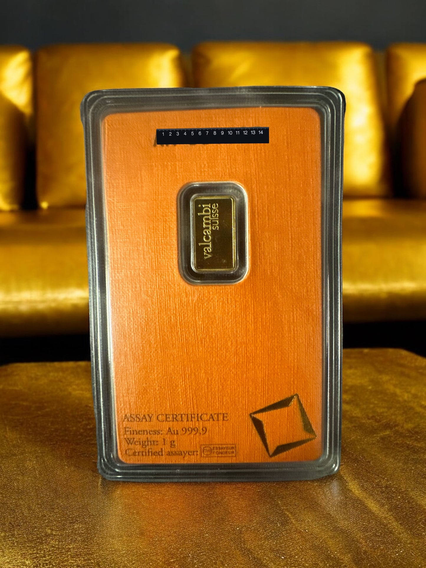 1 Gram Valcambi Gold Bar With Assay