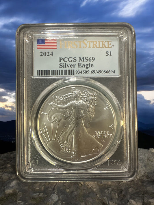 2024 1 oz American Silver Eagle Coin PCGS MS69 FS