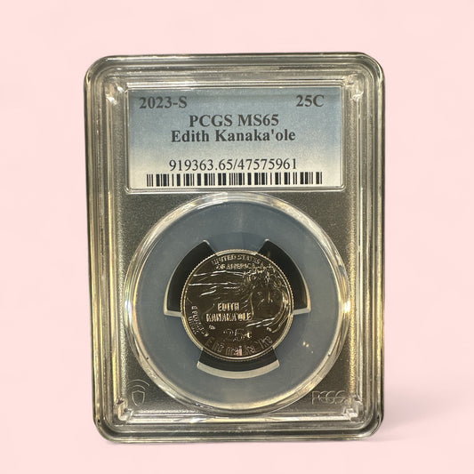 2023-S Edith Kanaka'Ole 25c PCGS MS 65 American Women Quarter