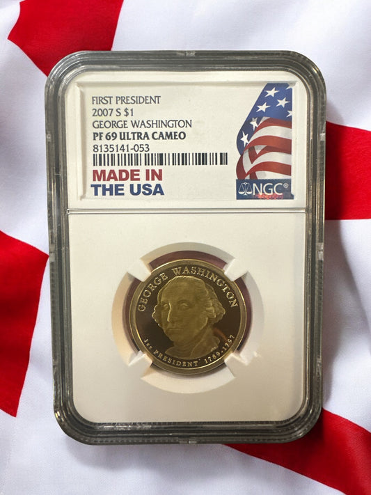 2007-S First President George Washington $1 NGC PF 69 Ultra Cameo