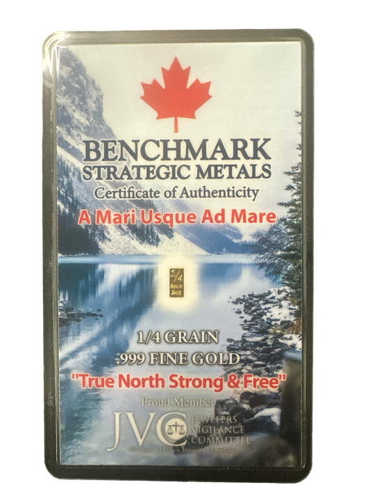 Benchmark Metals Gold 1/4 Grain