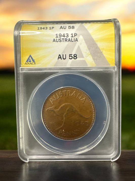 1943 1 P AU 58 AUSTRALIA