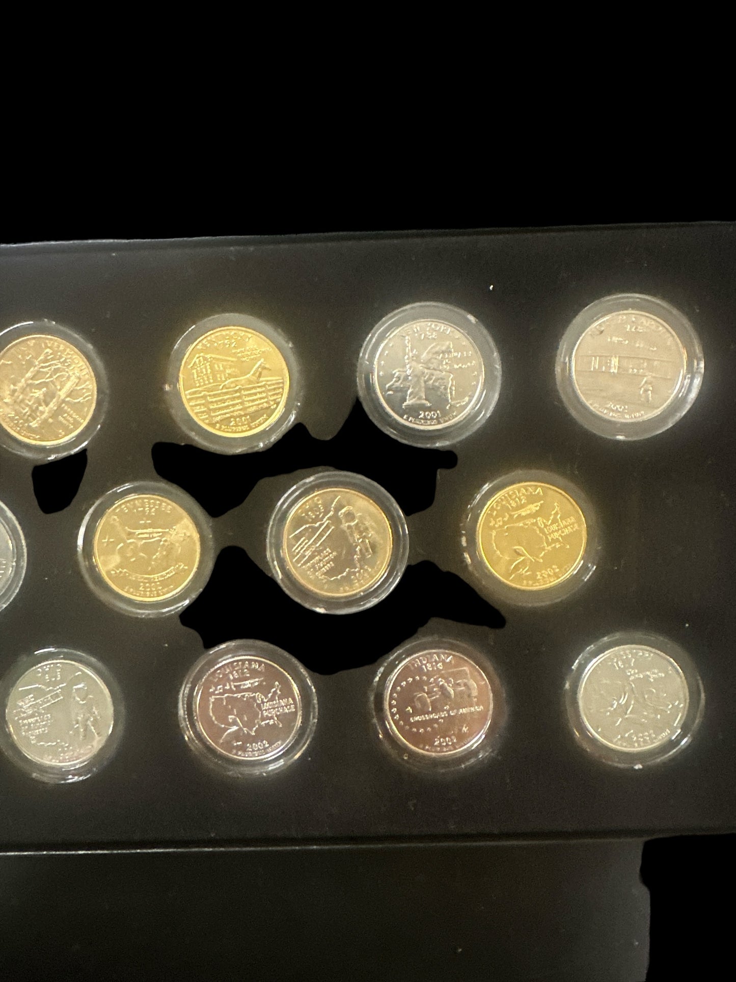 2001 and 2002 Quarters Philadelphia Platinum Denver Gold (20) COIN SET