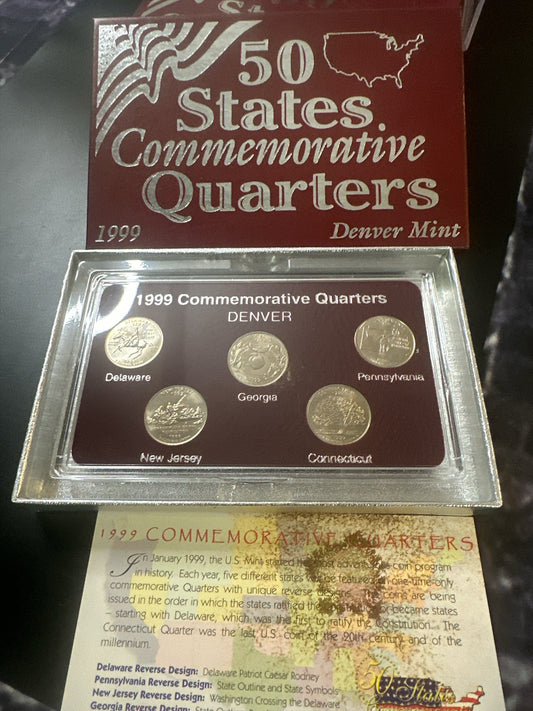 1999 Denver Mint 50 State Commemorative Quarter Collection.