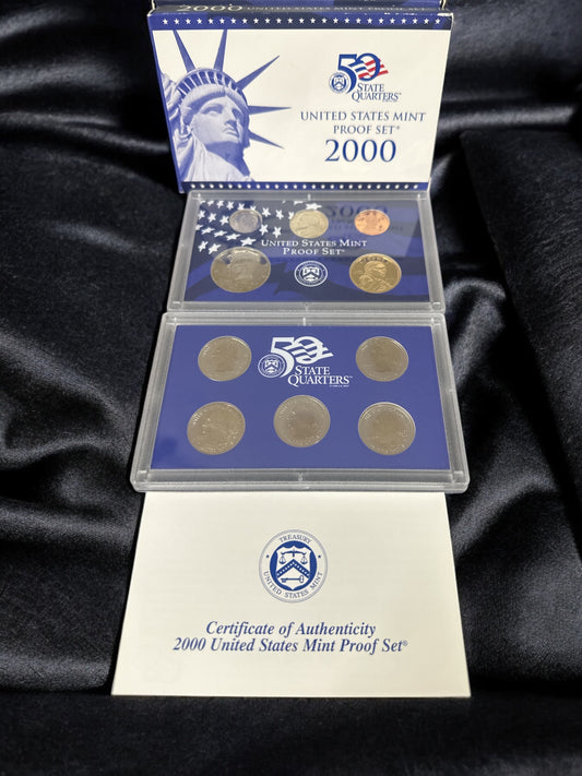 2000 50 STATE QUARTERS UNITED STATES MINT PROOF SET