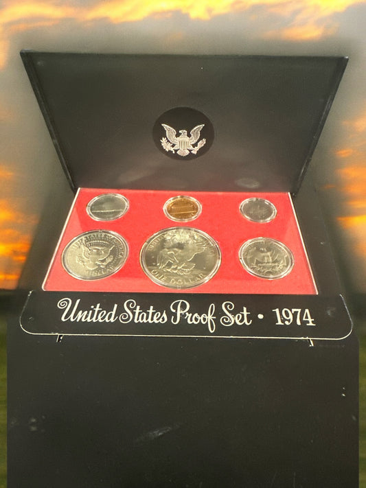 1974 Clad Proof Set U.S. Mint Original Government Packaging