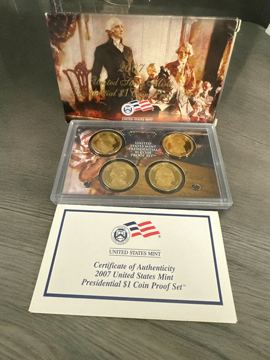 2007 Presidential Dollar Proof Set