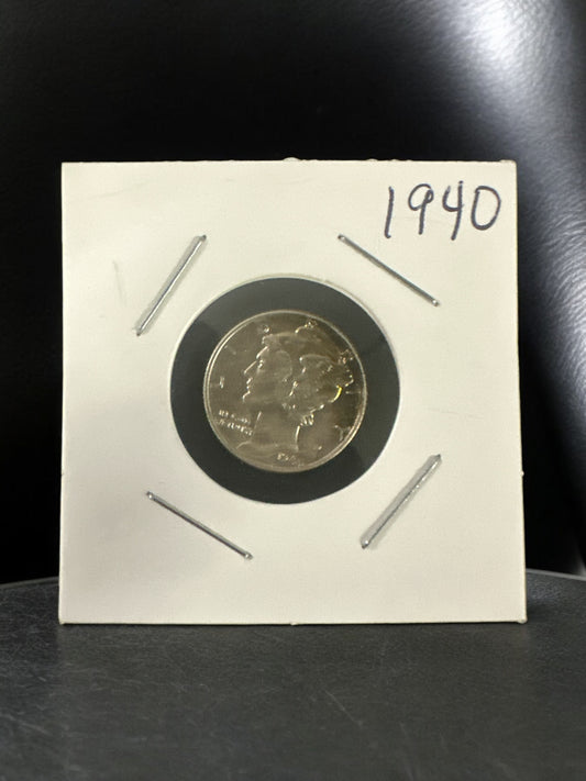 1940 Mercury Dime