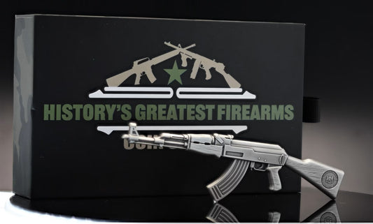 2024 Chad AK-47 Rifle Shaped 2oz Silver Coin